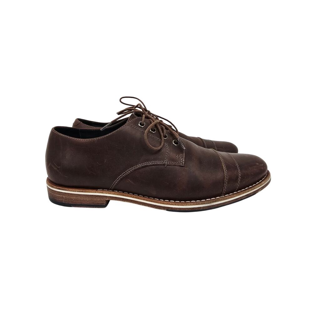 HELM Men's Classic Bradley Dress Shoes Brown 12